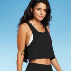 Women's Side-Tie Cover Up Cropped Tank Top - Wild Fable™ 3 Women's Side-Tie Cover Up Cropped Tank Top - Wild Fable™ -Wild Fable Shop GUEST 00fd1733 fb19 4170 b240 642f0e54b951