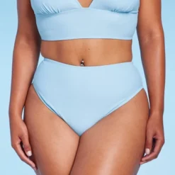 Women's High Leg Cheeky High Waist Bikini Bottom - Wild Fable™ Light Blue -Wild Fable Shop GUEST 0724145e 1bbf 438e 84bd 8671b558a8e1