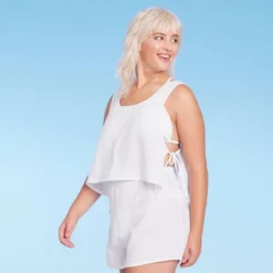 Women's Side-Tie Cover Up Cropped Tank Top - Wild Fable™ 4 Women's Side-Tie Cover Up Cropped Tank Top - Wild Fable™ -Wild Fable Shop GUEST 07b4d415 f7f9 406d 9c96 8d12364d40b9