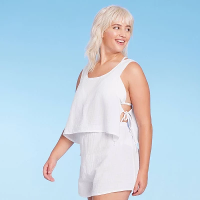 Women's Side-Tie Cover Up Cropped Tank Top - Wild Fable™ Women's Side-Tie Cover Up Cropped Tank Top - Wild Fable™ -Wild Fable Shop GUEST 07b4d415 f7f9 406d 9c96 8d12364d40b9