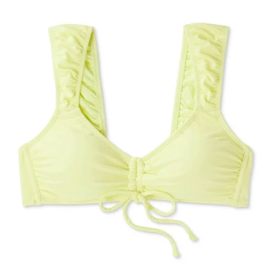 Women's Tie-Front Cap Sleeve Bralette Bikini Top - Wild Fable™ Light Yellow Women's Tie-Front Cap Sleeve Bralette Bikini Top - Wild Fable™ Light Yellow -Wild Fable Shop GUEST 0f5b4534 d661 4b3f acaf 387f0110f725