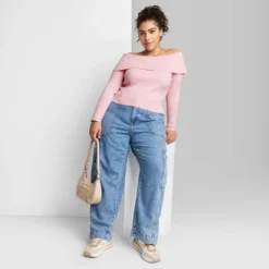 Women's Fitted Off The Shoulder Sweater Top - Wild Fable™ -Wild Fable Shop GUEST 100fb15c f5ef 43c4 9b56 65d3c40b14d0