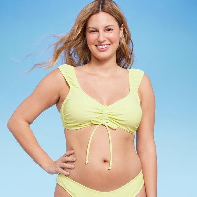 Women's Tie-Front Cap Sleeve Bralette Bikini Top - Wild Fable™ Light Yellow Women's Tie-Front Cap Sleeve Bralette Bikini Top - Wild Fable™ Light Yellow -Wild Fable Shop GUEST 1053125f cf58 427f 9939 9b75c5587886