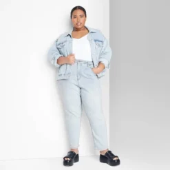 Women's Super-High Rise Tapered Jeans - Wild Fable™ Light Wash -Wild Fable Shop GUEST 11ee0a35 801c 49cb a4b7 86d2ddd85141