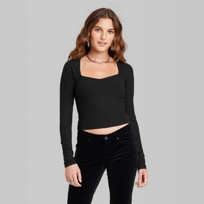 Women's Long Sleeve Sweetheart Neck Seamless Shirt - Wild Fable™ Women's Long Sleeve Sweetheart Neck Seamless Shirt - Wild Fable™ -Wild Fable Shop GUEST 121130a2 ff6a 4d5c bcdd 3ac892561c66