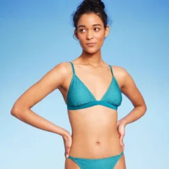 Women's Crochet Overlay Triangle Bikini Top - Wild Fable™ Blue 6 Women's Crochet Overlay Triangle Bikini Top - Wild Fable™ Blue -Wild Fable Shop GUEST 166718fb 0fce 4ca2 acd0 73f8ae32c289