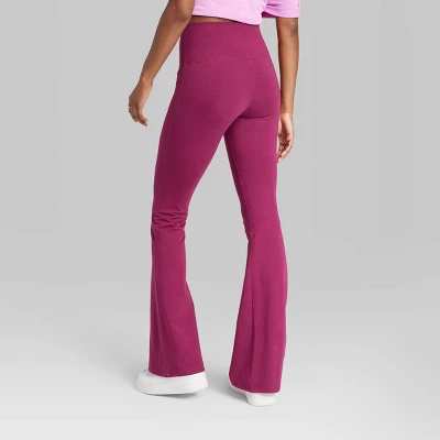 Women's High-Waisted Slim Fit Flare Leggings - Wild Fable™ Burgundy Women's High-Waisted Slim Fit Flare Leggings - Wild Fable™ Burgundy -Wild Fable Shop GUEST 17123264 cdba 4390 9584 336b0c7374b5