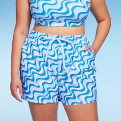 Women's 5" Board Swim Shorts - Wild Fable™ Multi Blue Swirl Print -Wild Fable Shop GUEST 19ccdb06 ab5f 4a58 9432 12ba71070a8c