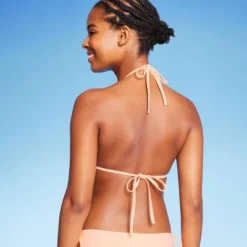 Women's Crochet Triangle Bikini Top - Wild Fable™ Peach -Wild Fable Shop GUEST 1c046d07 8e14 40a9 a37a 1547d28e9288