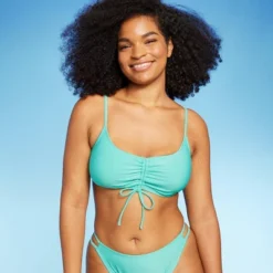 Women's Ruched Drawstring Front Bralette Bikini Top - Wild Fable™ -Wild Fable Shop GUEST 1c8d54ff 122d 42d1 ab90 466130737342