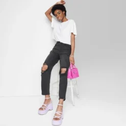 Women's Super-High Rise Curvy Tapered Jeans - Wild Fable™ Black Wash -Wild Fable Shop GUEST 1e9c43f6 7a7d 4e3a be9f 8e773cff48ba