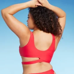 Women's Cut Out Longline Bralette Bikini Top - Wild Fable™ Red -Wild Fable Shop GUEST 2240f2e6 623a 4e37 9a09 0eb94839cf1e