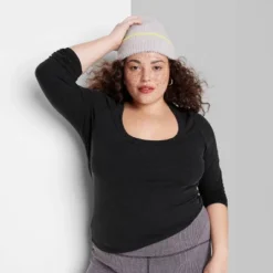 Women's Long Sleeve Scoop Neck T-Shirt - Wild Fable™ -Wild Fable Shop GUEST 23753f85 51aa 4ad5 a7aa e2c02ad0f7cf