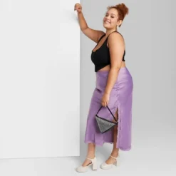 Women's Satin Lace Trim Midi Skirt - Wild Fable™ -Wild Fable Shop GUEST 239210c3 3966 446b b3fd a3af5d699ce9