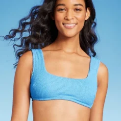 Women's Pucker Square Neck Wide Strap Bralette Bikini Top - Wild Fable™ -Wild Fable Shop GUEST 23a5c769 9c57 43ef ae2d d1bbe867a541