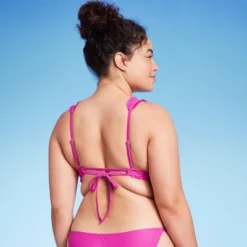 Women's Smocked Detail Longline Bikini Top - Wild Fable™ Purple -Wild Fable Shop GUEST 24840889 c18a 4c15 ac7a 13d503056808