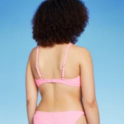 Women's Wavy Terry Textured Bralette Bikini Top - Wild Fable™ Light Pink -Wild Fable Shop GUEST 24e36406 abb1 4d49 8521 613018e8a977