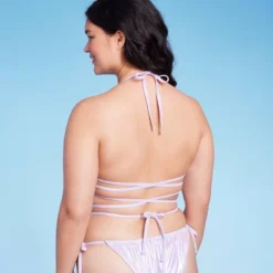 Women's Extreme Wrap Triangle Bikini Top - Wild Fable™ Light Purple Iridescent -Wild Fable Shop GUEST 2554c135 8ddd 401c adb2 798895341fc4