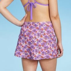 Women's Side-Slit Skirt Swimsuit Cover Up - Wild Fable™ Purple Floral Print -Wild Fable Shop GUEST 2755fdcf 45d8 48ec a240 08b72495caf2
