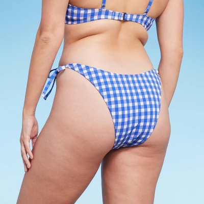 Women's Side-Tie Ultra High Leg Super Cheeky Bikini Bottom - Wild Fable™ Cobalt Blue Gingham Print Women's Side-Tie Ultra High Leg Super Cheeky Bikini Bottom - Wild Fable™ Cobalt Blue Gingham Print -Wild Fable Shop GUEST 2e2eb894 4f03 45bd 8a07 34951ade2024
