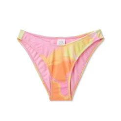Women's High Leg Cheeky Bikini Bottom - Wild Fable™ Pink/Orange/Yellow Tie-Dye -Wild Fable Shop GUEST 2eb6e4ac 3271 42cd b642 ddc1d5328c72