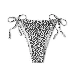 Women's Side-Tie Adjustable Coverage Ultra High Leg Bikini Bottom - Wild Fable™ Black/White Check Print -Wild Fable Shop GUEST 2f14a4c8 7d08 4ecc 9bc1 58211eb2b83f