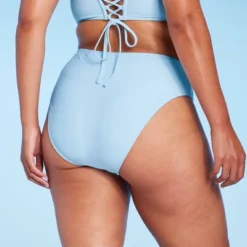 Women's High Leg Cheeky High Waist Bikini Bottom - Wild Fable™ Light Blue -Wild Fable Shop GUEST 386c3918 01b4 40ee 8bb3 e8d20344dc8a