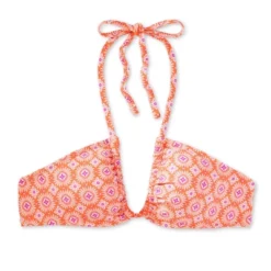 Women's U Bralette Multiway Bikini Top - Wild Fable™ Orange Tile Print -Wild Fable Shop GUEST 397705cd 0f8f 4a7b 81a1 b287ebb44128