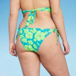 Women's Adjustable Coverage Bikini Bottom - Wild Fable™ Blue/Green Tropical Print -Wild Fable Shop GUEST 3c565e26 f43f 41d8 bd5b b6b4d8933750