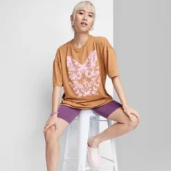 Women's Oversized Butterfly Graphic T-Shirt - Wild Fable™ Brown -Wild Fable Shop GUEST 3cf7eb9f 5c0d 4c1a 92e5 ec4d5de201bd