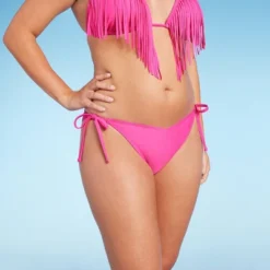 Women's V-Front Side-Tie High Leg Extra Cheeky Bikini Bottom - Wild Fable™ Magenta -Wild Fable Shop GUEST 3dafea14 c540 4a89 836a a786a62e3392