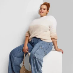 Women's Mock Turtleneck Fuzzy Boxy Pullover Sweater - Wild Fable™ -Wild Fable Shop GUEST 3ef1f28a bd66 48db 8ab2 05140745d09d