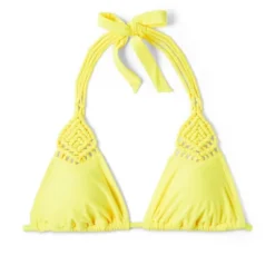 Women's Macrame Detail Triangle Bikini Top - Wild Fable™ Yellow -Wild Fable Shop GUEST 3f66ecc6 88f8 432b 9261 652ca88298ae