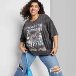 Women's Elbow Sleeve Oversized Graphic T-Shirt - Wild Fable™ -Wild Fable Shop GUEST 413c5ea4 8133 4cdc b1f7 5baf2932199f