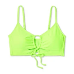 Women's Lace-Up Longline Bikini Top - Wild Fable™ Neon Green -Wild Fable Shop GUEST 45b05a28 9ca1 4419 8ce9 de21ec09eabc