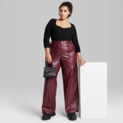 Women's High-Rise Straight Leg Faux Leather Cargo Pants - Wild Fable™ -Wild Fable Shop GUEST 45f2e669 18fe 42ef a5c5 6f85d7257550