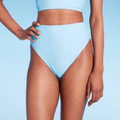 Women's High Leg Cheeky High Waist Bikini Bottom - Wild Fable™ Light Blue -Wild Fable Shop GUEST 4643e7cb d800 4faa 8e6f f81d08383537