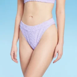 Women's Wavy Terry Textured Mid-Waist Ultra High Leg Cheeky Bikini Bottom - Wild Fable™ Lilac Purple 6 Women's Wavy Terry Textured Mid-Waist Ultra High Leg Cheeky Bikini Bottom - Wild Fable™ Lilac Purple -Wild Fable Shop GUEST 4662ba71 55cb 4eb0 87ec 6877d007f114