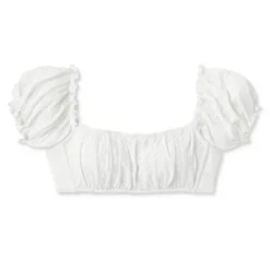 Women's Puff Sleeve Eyelette Bralette Bikini Top - Wild Fable™ White 4 Women's Puff Sleeve Eyelette Bralette Bikini Top - Wild Fable™ White -Wild Fable Shop GUEST 46d98b8d 1e4c 4bf8 9eff 12f1aae4ccd3
