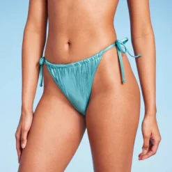 Women's Foil Strappy Extra High Leg Super Cheeky Bikini Bottom - Wild Fable™ Teal Blue -Wild Fable Shop GUEST 4b668b4e d9d7 44b6 b666 428ced852e4a