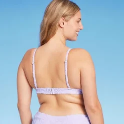 Women's Wavy Terry Textured Triangle Bikini Top - Wild Fable™ Lilac Purple -Wild Fable Shop GUEST 51532f42 1302 4d2a adbd c103d738d45c