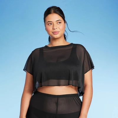 Women's Mesh Cover Up Short Sleeve Crop Top - Wild Fable™ Women's Mesh Cover Up Short Sleeve Crop Top - Wild Fable™ -Wild Fable Shop GUEST 5306594c 88a5 451d 84f2 02c7edbdedf9