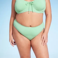 Women's Mid-Rise High Leg Cheeky Lurex Bikini Bottom - Wild Fable™ Mint Green -Wild Fable Shop GUEST 531372c4 448e 4fb5 9ec8 d712a69b30f2