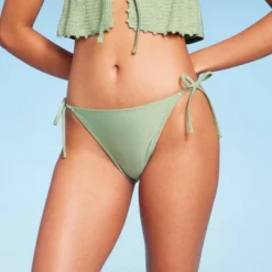 Women's Side-Tie Medium Coverage Bikini Bottom - Wild Fable™ Soft Green -Wild Fable Shop GUEST 5336476b d9cf 4c6a 88ea b13487097351