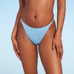 Women's Low-Rise Cheeky High Leg Bikini Bottom - Wild Fable™ Blue Lurex -Wild Fable Shop GUEST 57063fe1 3af3 4899 8615 c666b30ada9a