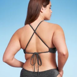 Women's High Next Halter Bralette Bikini Top - Wild Fable™ Black Lurex -Wild Fable Shop GUEST 578a2790 e706 477f b251 55376aeed34a