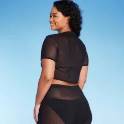 Women's Mesh Drawstring Ruched Cover Up Top - Wild Fable™ -Wild Fable Shop GUEST 57bb9440 a341 4cd7 8ba8 10cd74ecb329