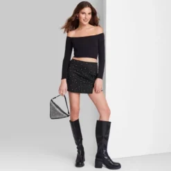 Women's High-Rise Bodycon Mini Skort - Wild Fable™ Black 3 Women's High-Rise Bodycon Mini Skort - Wild Fable™ Black -Wild Fable Shop GUEST 5a349815 d596 407d ac21 0744db5a4619