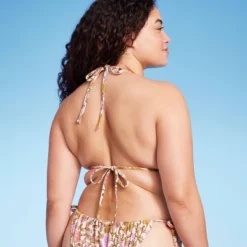 Women's Embroidered Detail Triangle Bikini Top - Wild Fable™ Multi Floral Print -Wild Fable Shop GUEST 5ad655bb 7702 4cd9 9e23 9d657a4644da