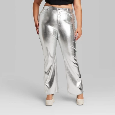 Women's High-Rise Metallic Flare Pants - Wild Fable™ Women's High-Rise Metallic Flare Pants - Wild Fable™ -Wild Fable Shop GUEST 5bc07603 58f6 477c ab11 600b07f1d6a9